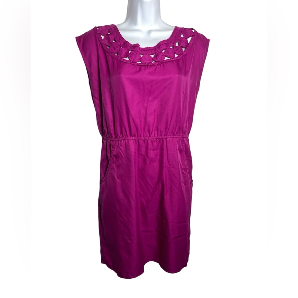 Banana Republic dress size 4 petite bright hot pink mini dress with pockets 🩷🩷